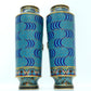 A Fine Pair Of Cloisonne 'Fish' Vases