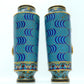 A Fine Pair Of Cloisonne 'Fish' Vases