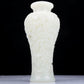 A Precious White Jade 'Pine& Crane' Vase