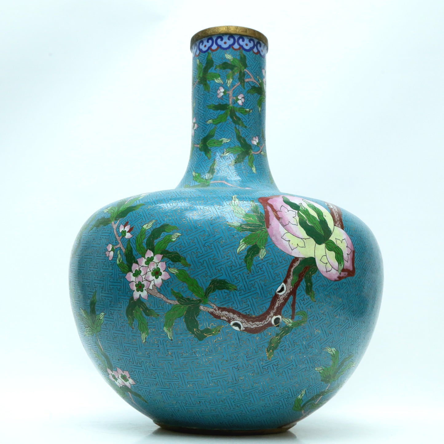 A Fine Cloisonne 'Peach' Vase