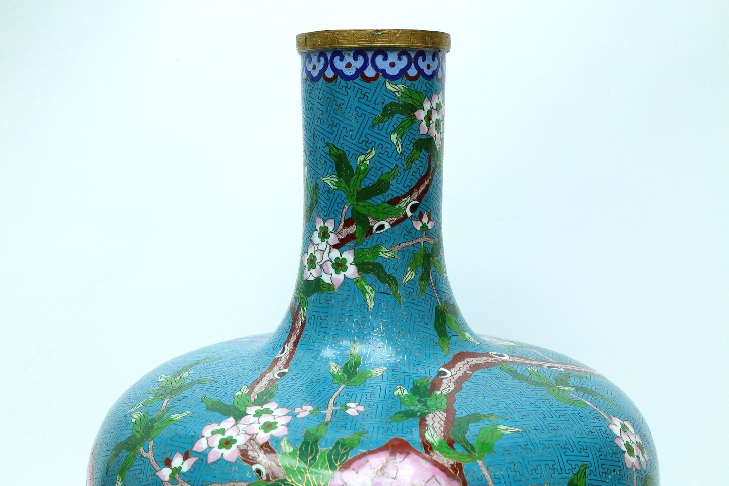 A Fine Cloisonne 'Peach' Vase