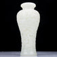 A Precious White Jade 'Pine& Crane' Vase