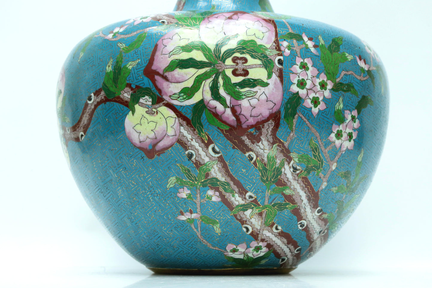 A Fine Cloisonne 'Peach' Vase