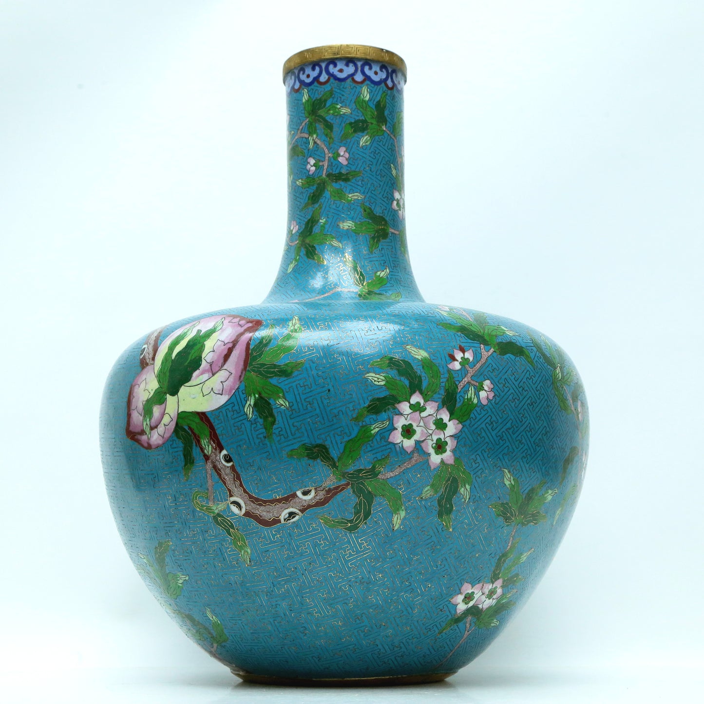 A Fine Cloisonne 'Peach' Vase