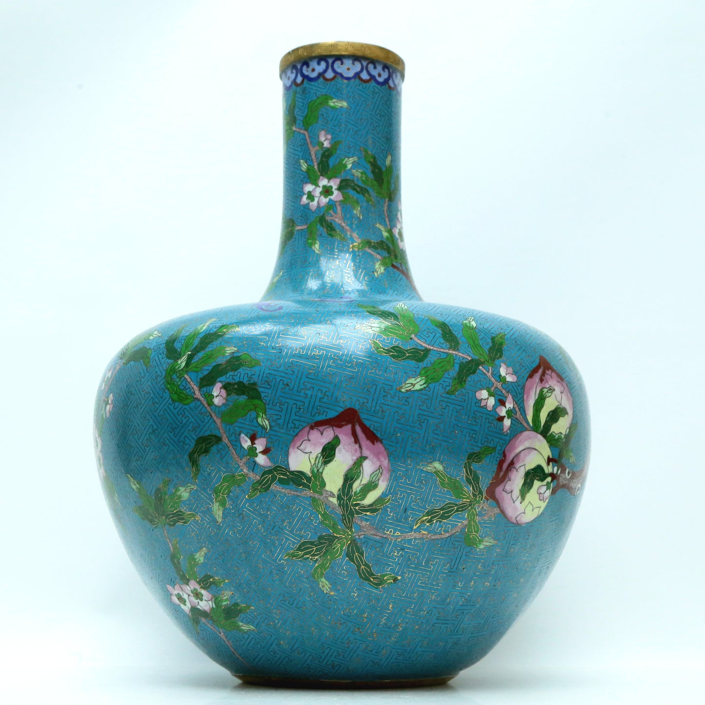 A Fine Cloisonne 'Peach' Vase