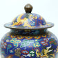 A Fine Cloisonne 'Dragon& Auspicious Cloud' Jar