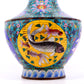 A Perfect Pair of Cloisonné Floral Fish Pattern Bottles