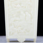 A Precious White Jade 'Figure& Landscape' Brush Pot