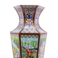 A perfect pair of cloisonné 'crane and deer' vases