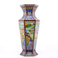 A perfect pair of cloisonné 'crane and deer' vases