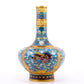 A perfect pair of cloisonné 'cloud and unicorn' patterned vases