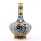 A perfect pair of cloisonné 'cloud and unicorn' patterned vases