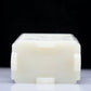 A Precious White Jade 'Figure& Landscape' Brush Pot