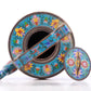 A perfect pair of cloisonné 'Twinkle lotus and Phoenix' patterned ewers