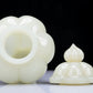 A Precious White Jade Vase And Cover