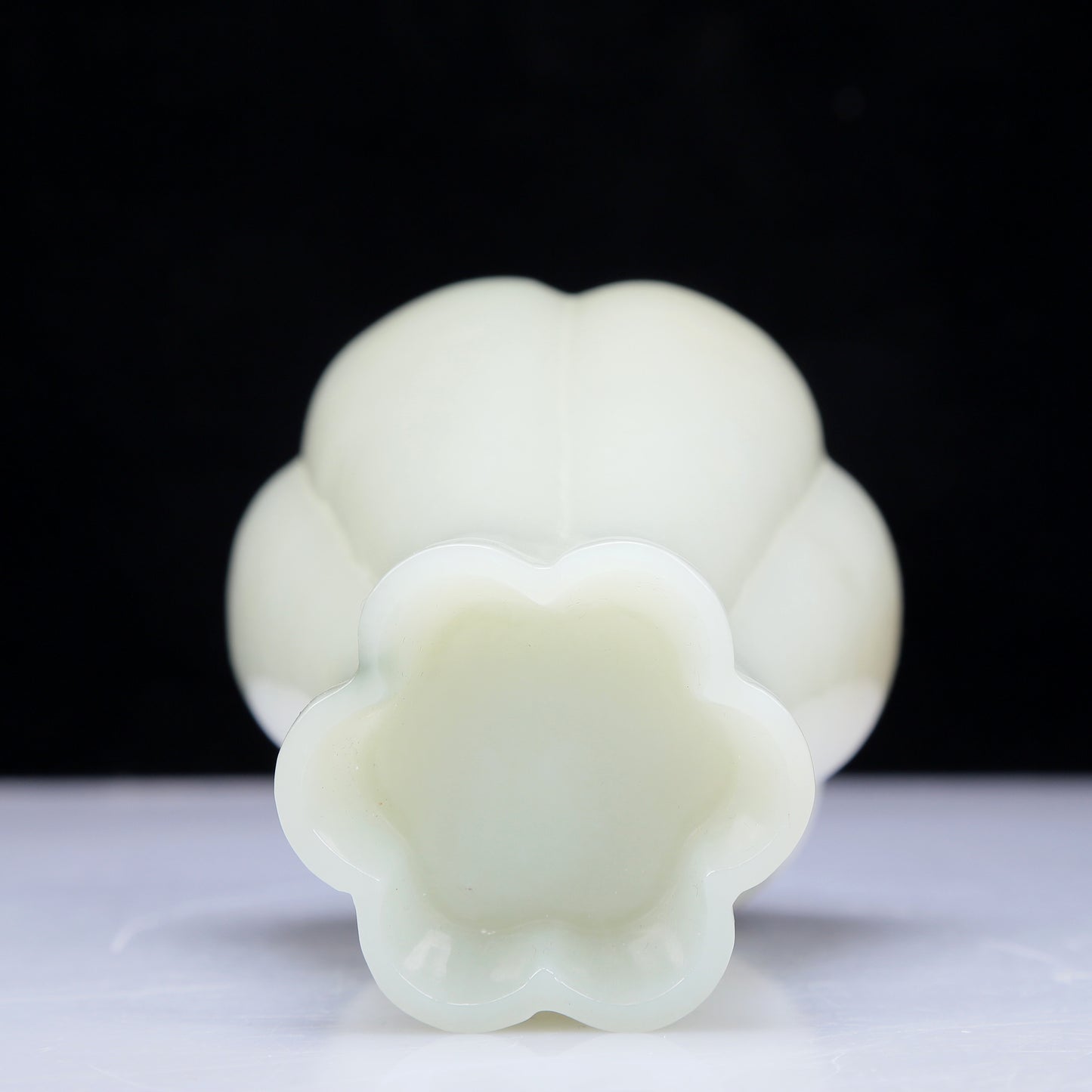 A Precious White Jade Vase And Cover