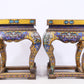 A Perfect Pair of Cloisonné Animal Face Pattern Bases