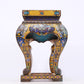 A Perfect Pair of Cloisonné Animal Face Pattern Bases