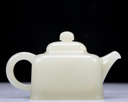 A Precious White Jade Teapot