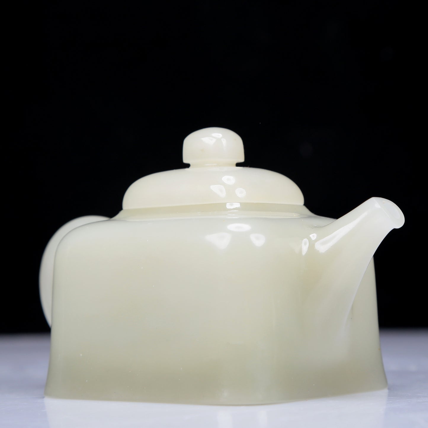 A Precious White Jade Teapot