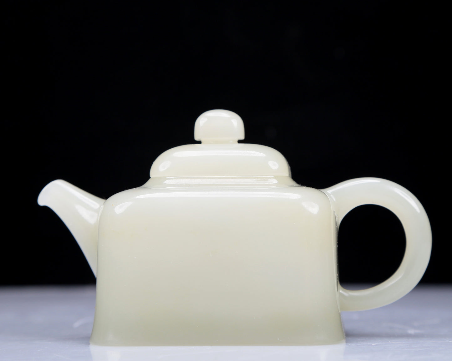 A Precious White Jade Teapot