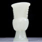 A Precious White Jade 'Animal Mask' Vase