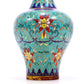 A cloisonné vase with lotus pattern