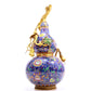 A Marvelous Cloisonne 'Scrolling Lotus' Gourd-Form Vase