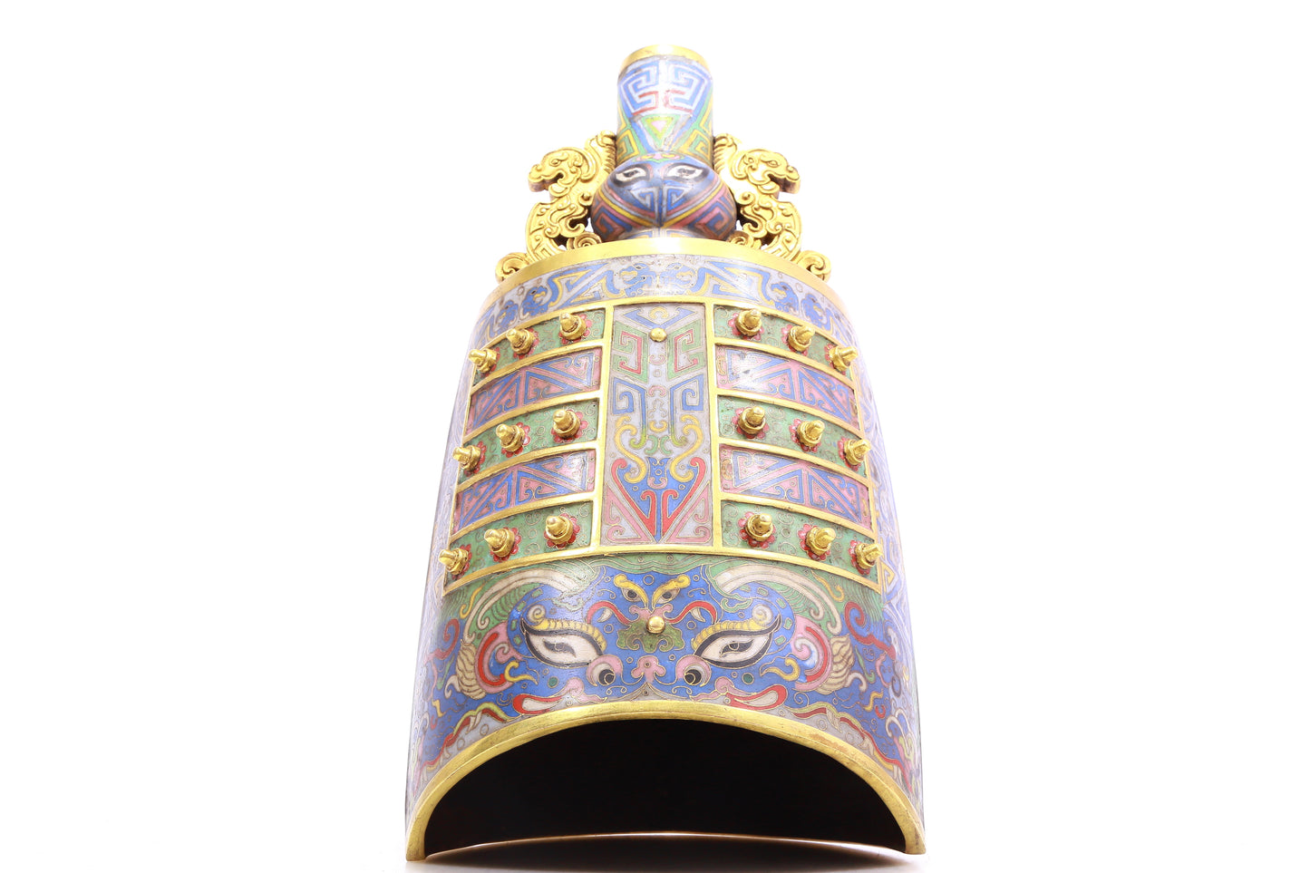 Fabulous Cloisonne 'Taotie' Ritual Bell