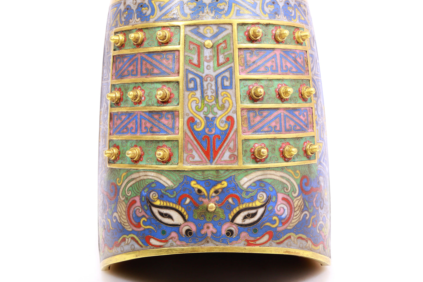 Fabulous Cloisonne 'Taotie' Ritual Bell