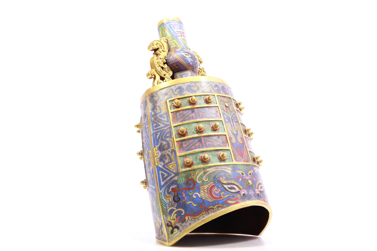 Fabulous Cloisonne 'Taotie' Ritual Bell