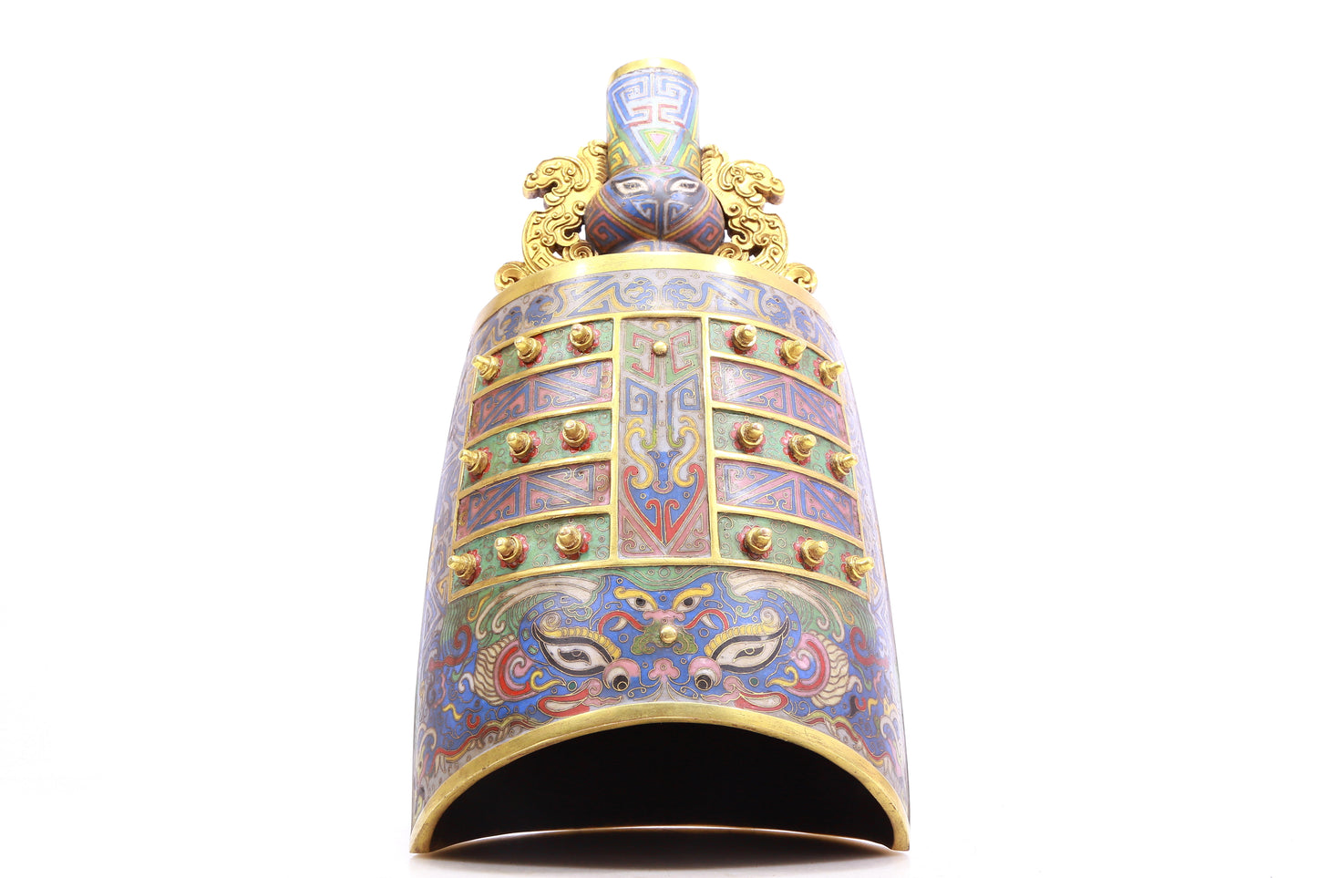 Fabulous Cloisonne 'Taotie' Ritual Bell