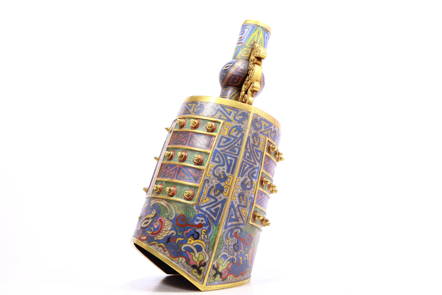 Fabulous Cloisonne 'Taotie' Ritual Bell