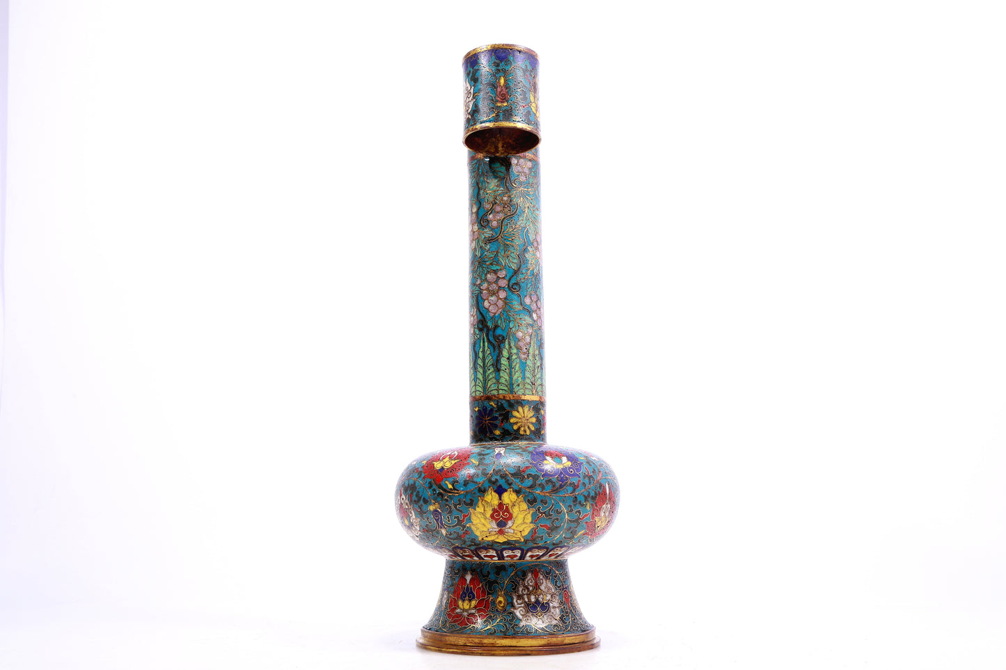 An Exquisite Cloisonne 'Flower' Vase