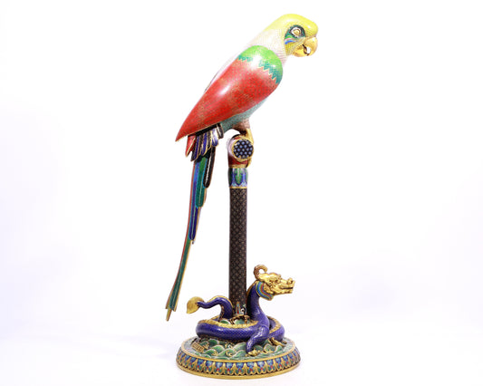 A Precious Cloisonne Parrot