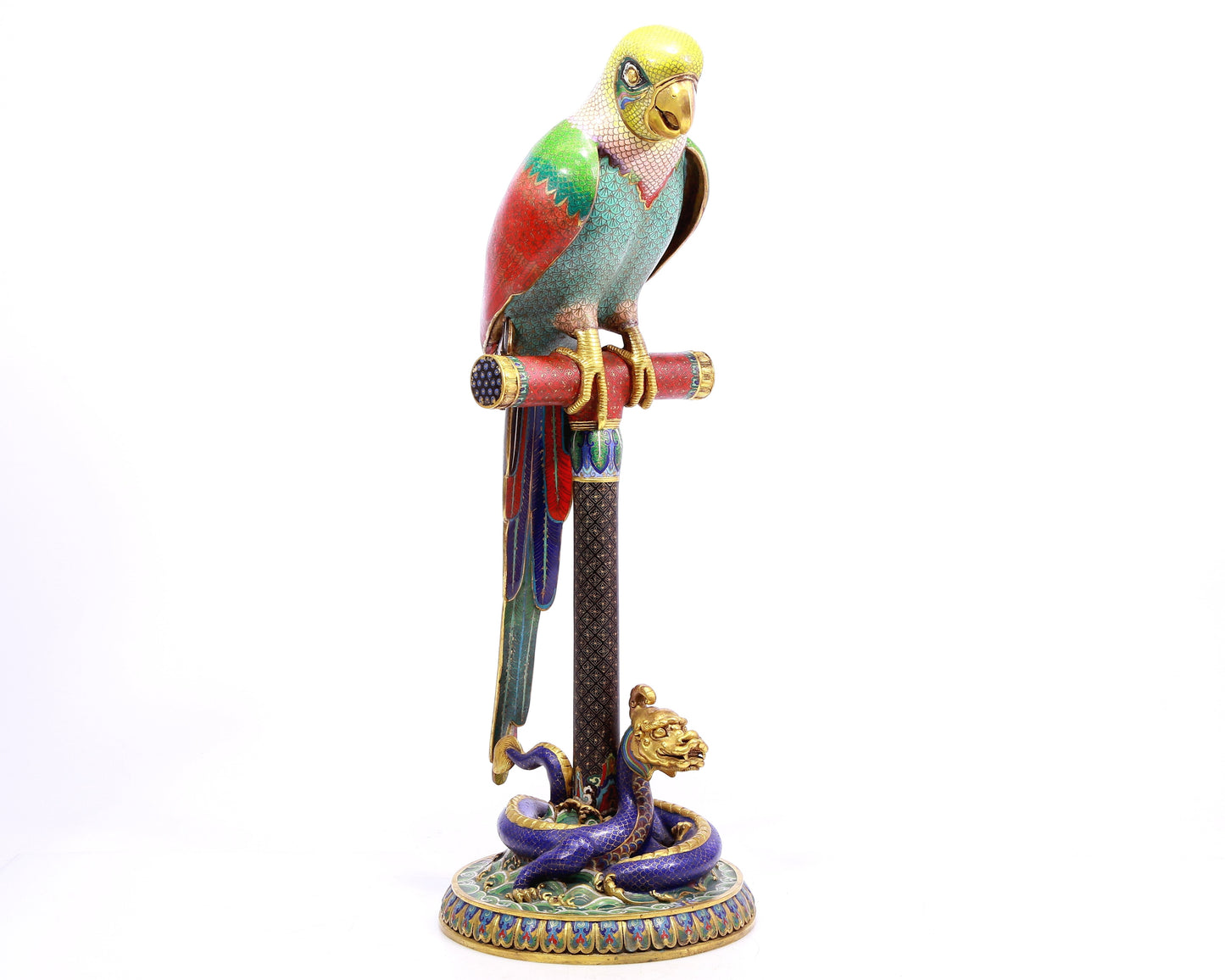 A Precious Cloisonne Parrot