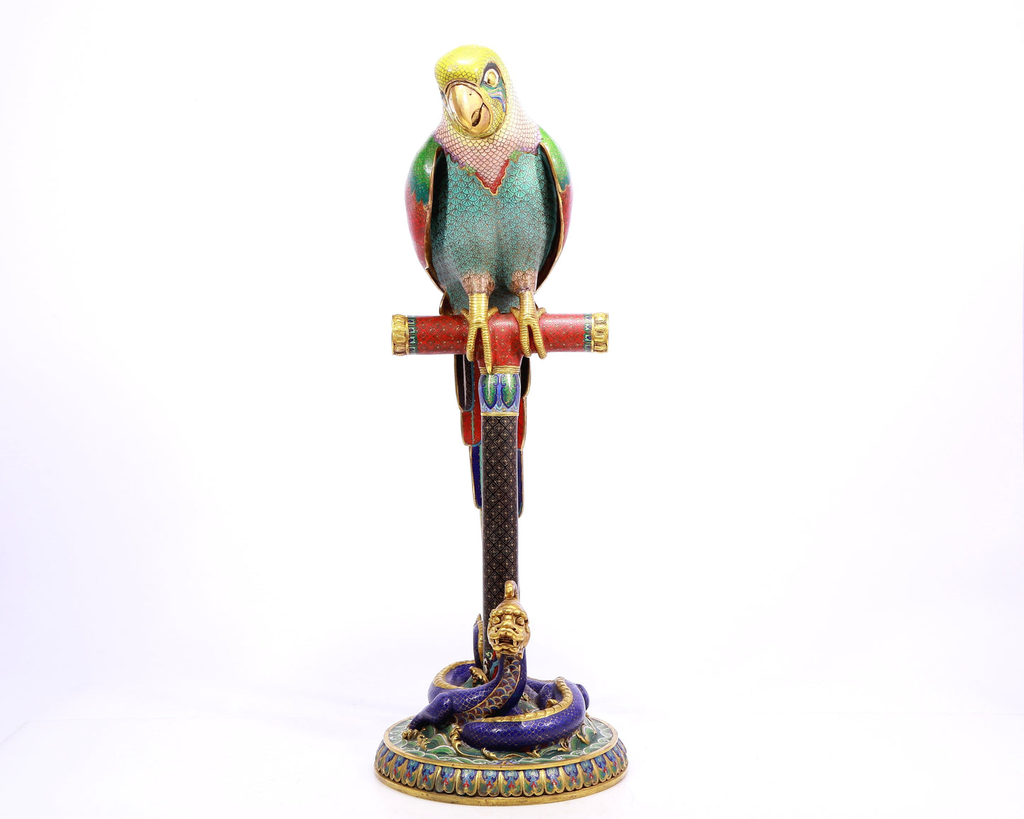 A Precious Cloisonne Parrot