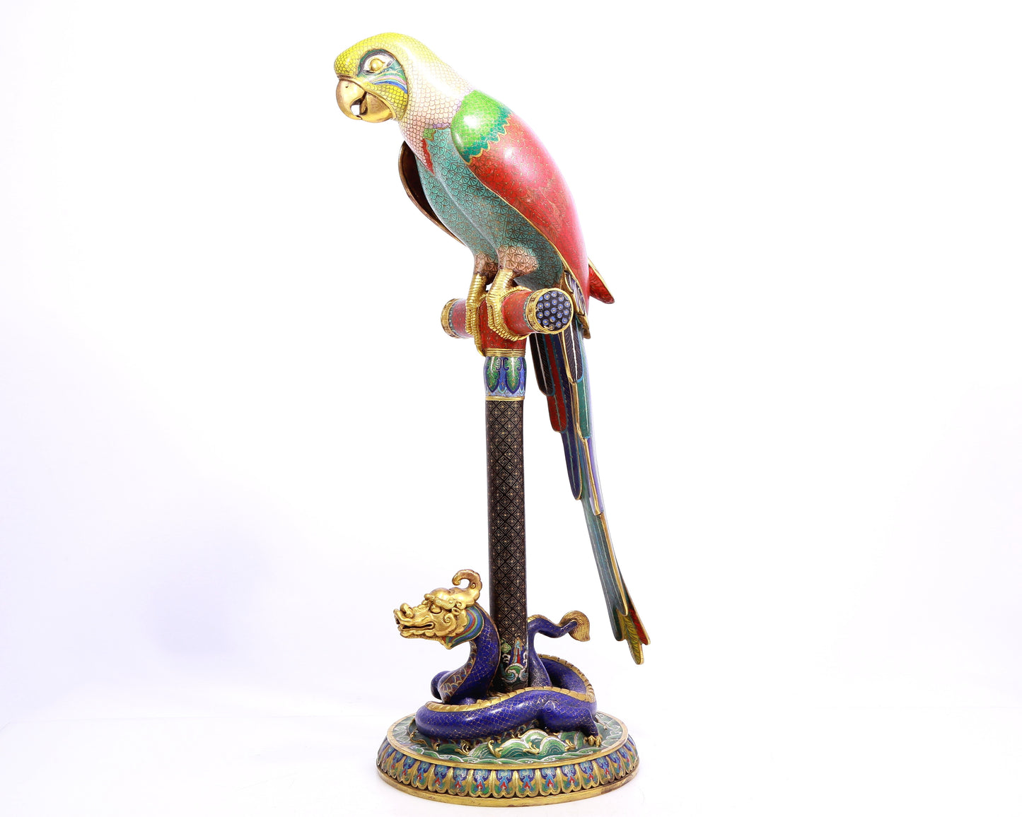 A Precious Cloisonne Parrot