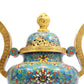 A Superb Cloisonne 'Scrolling Lotus& Dragon' Tripod Censer