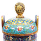 A Gorgeous Cloisonne 'Scrolling Lotus& Taotie' Tripod Censer And Cover