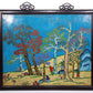 A Superb Cloisonne 'Landscape& Figure' Hanging Screen