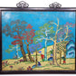 A Superb Cloisonne 'Landscape& Figure' Hanging Screen