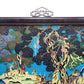 Precious Cloisonne 'Pine, Deer, Landscape' Hanging Screen