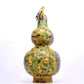 A cloisonné 'Landscape Figure' bottle in the shape of a gourd