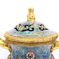 A Fabulous Cloisonne 'Scrolling Lotus' Censer And Cover