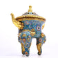 A Fabulous Cloisonne 'Scrolling Lotus' Censer And Cover