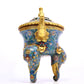 A Fabulous Cloisonne 'Scrolling Lotus' Censer And Cover