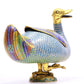 A Wonderful Cloisonne Duck-Form Censer