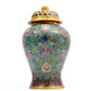 A Precious Cloisonne 'Scrolling Lotus' Vase And Cover