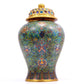 A Precious Cloisonne 'Scrolling Lotus' Vase And Cover